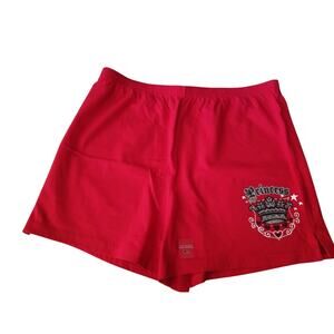 Arizona "Princess"Junior girls Plus Shorts Elastic Waist Red/Crown Size XL 18.5
